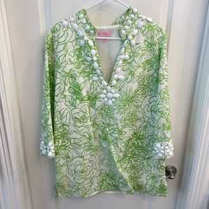 Lilly Pulitzer Size 12 Cover Up with beading detail